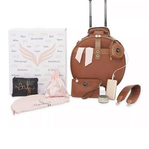 NWT In Box Smart Birdy 11-piece Luggage Set Cognac Ostrich w/ New Pics!